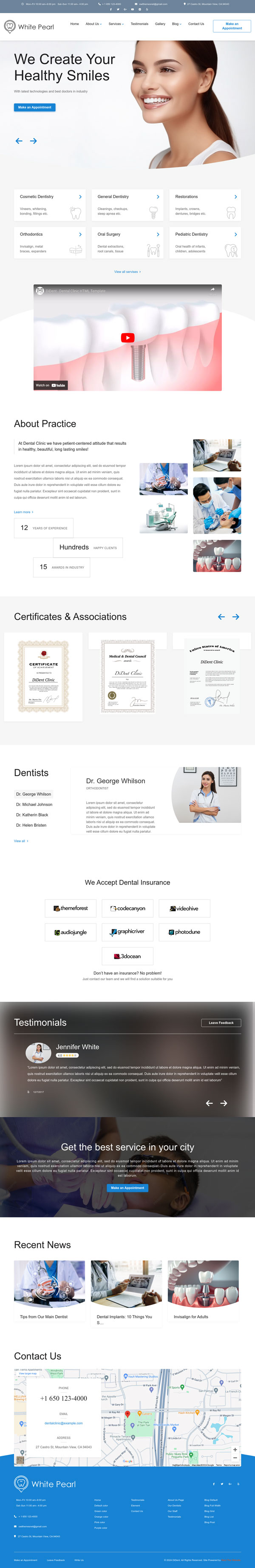 White Pearl - Ready to Go Website